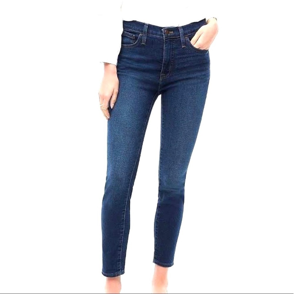 J. Crew Stretch Medium Wash Skinny Jeans